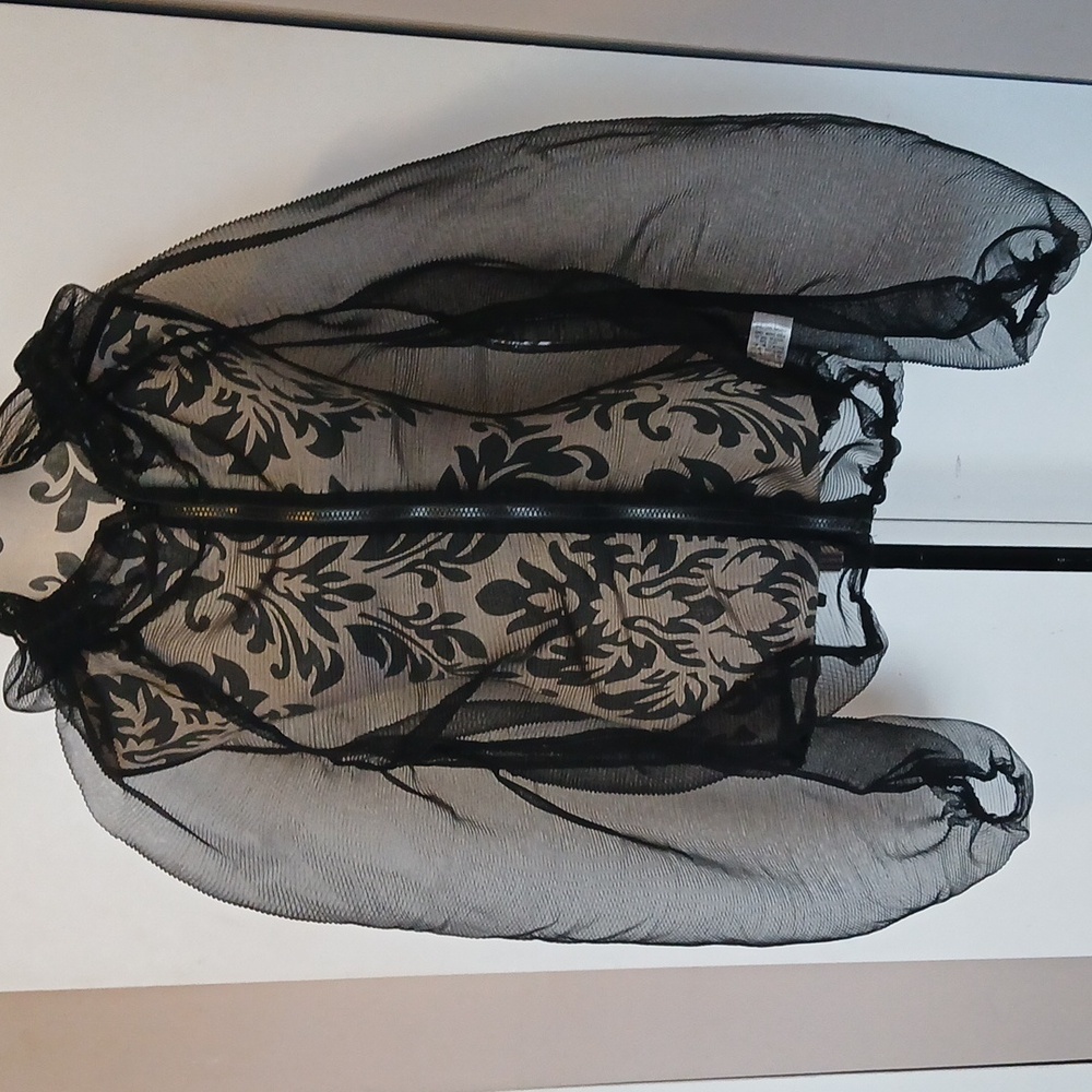 Black Sheer Mesh Jacket